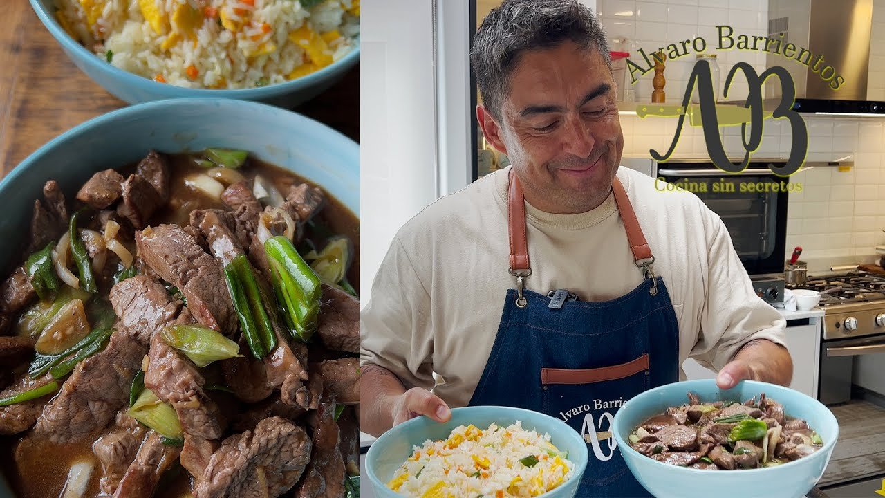 Receta de Carne mongoliana con arroz