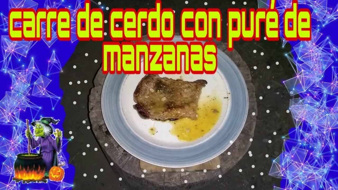 Receta de Carré de cerdo con puré de manzanas
