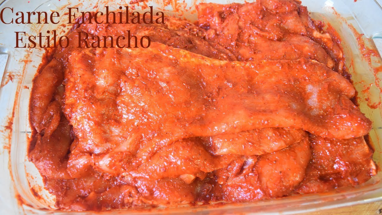 Receta de Cecina enchilada