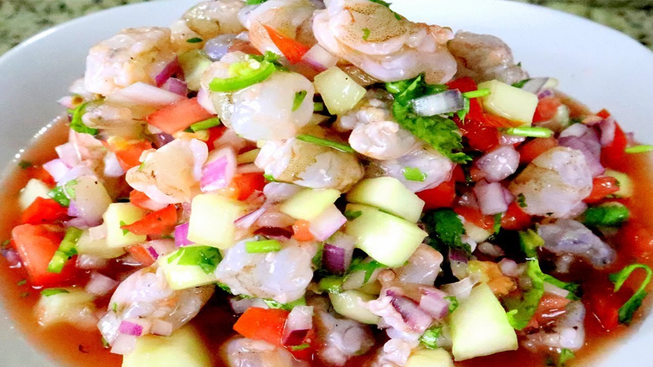 Receta de Ceviche de camarón sinaloense