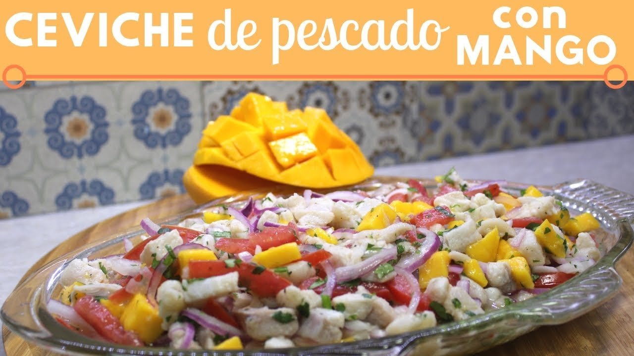 Receta de Ceviche de tilapia con mango