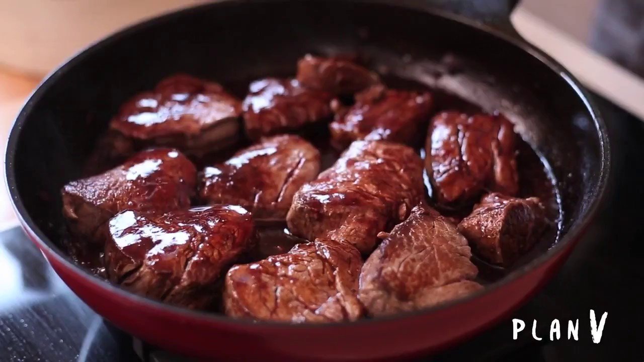 Receta de Champiñones al vino tinto
