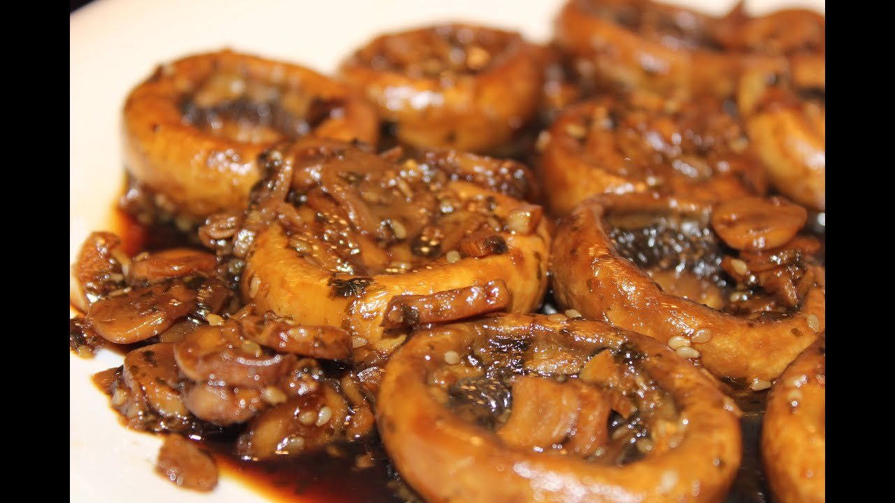 Receta de Champiñones caramelizados a la soja