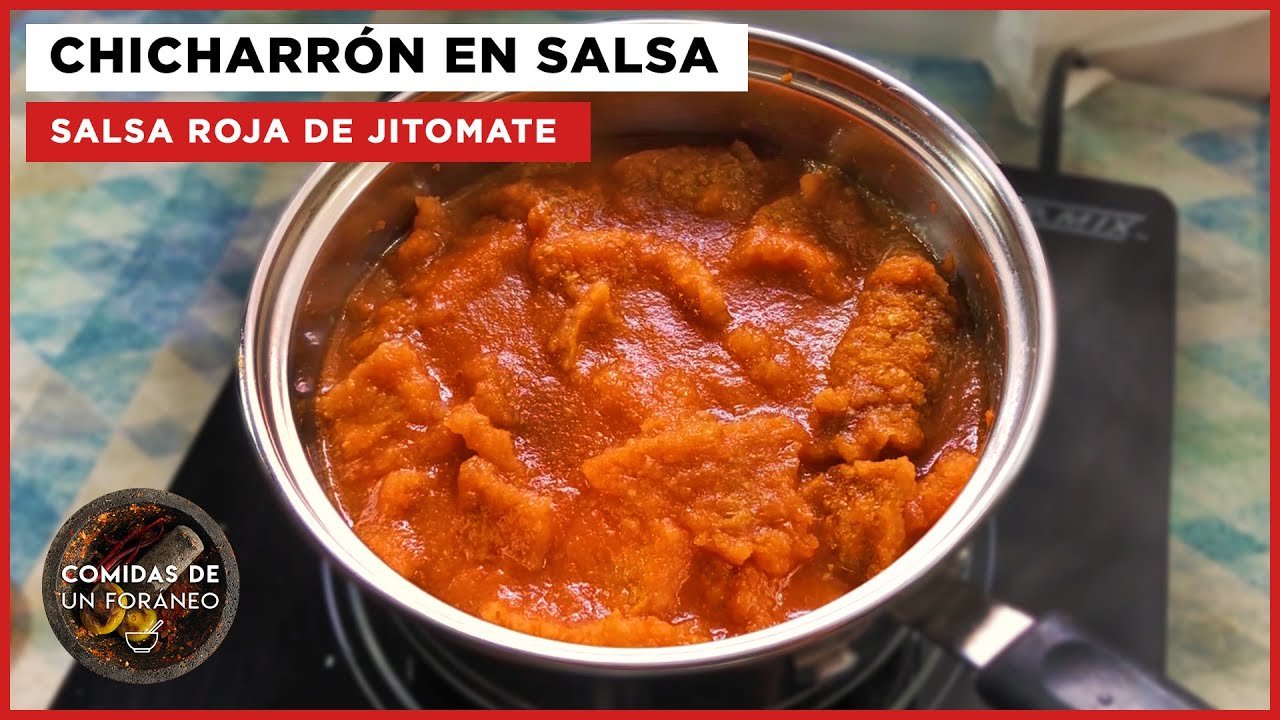 Receta de Chicharrón en salsa roja
