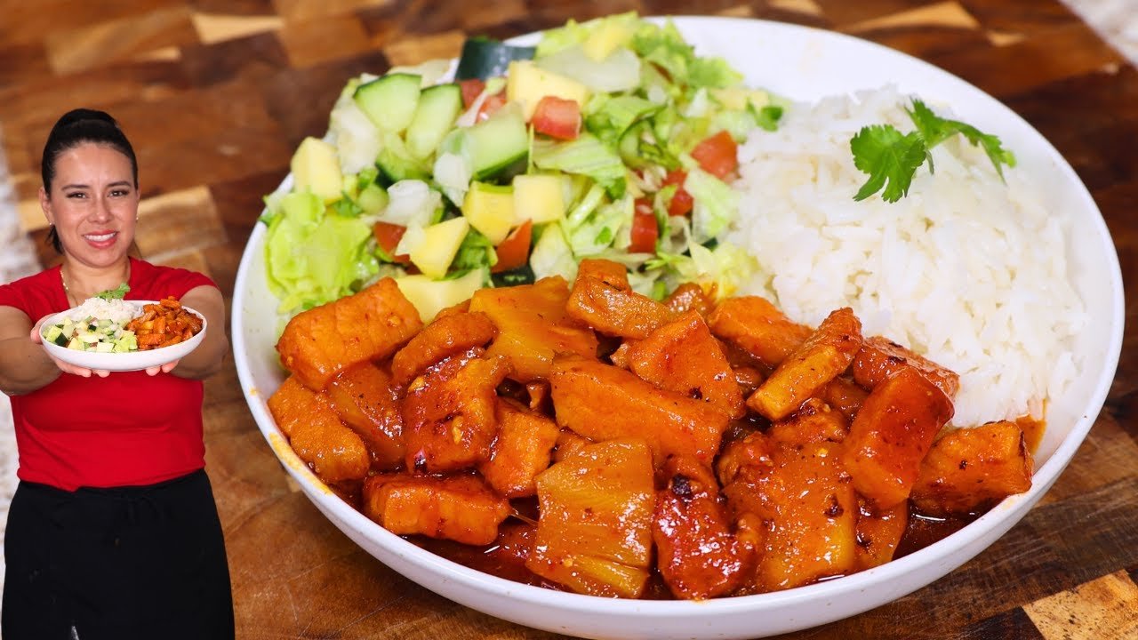 Receta de Chuletas ahumadas a la hawaiana