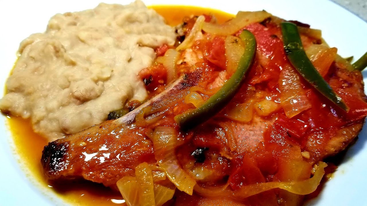 Receta de Chuletas ahumadas a la mexicana