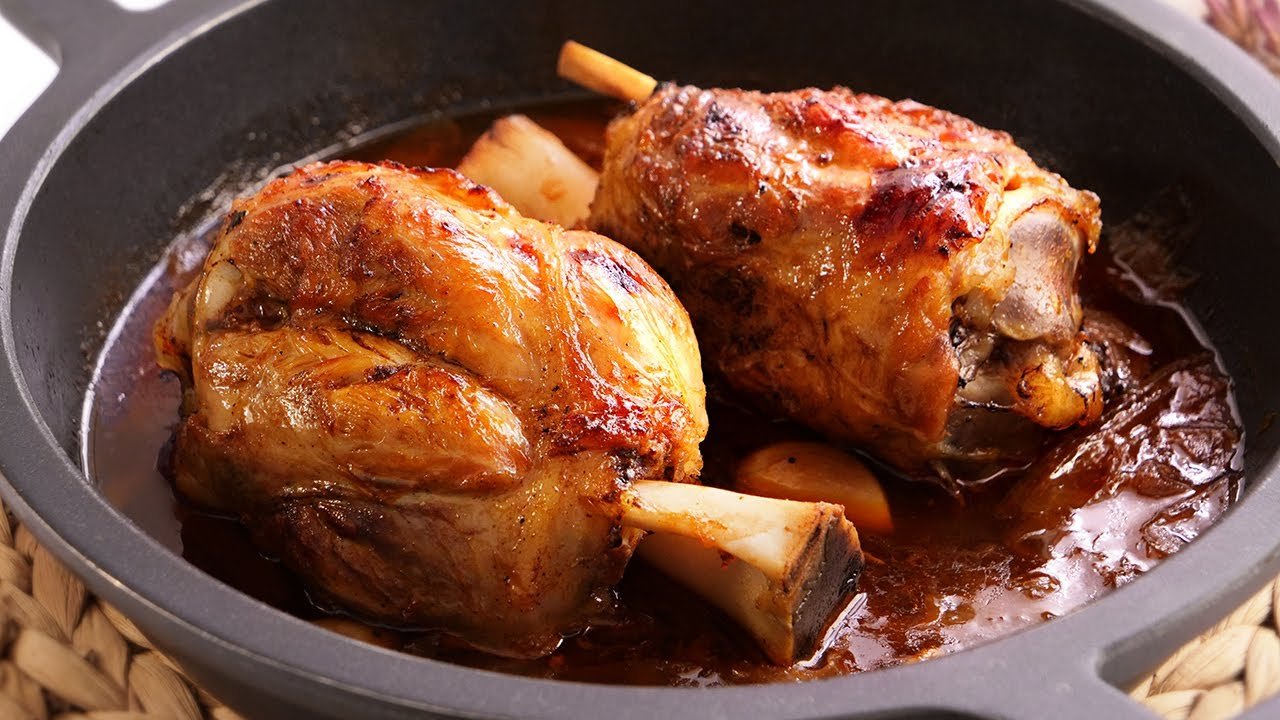 Receta de Codillo al horno navideño