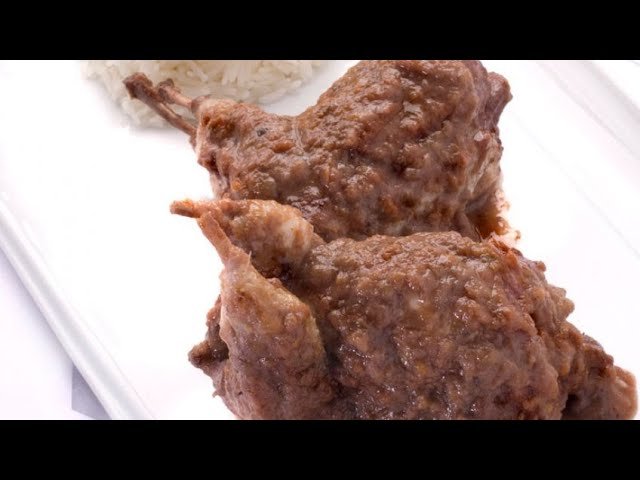 Receta de Codornices en salsa cazadora con uvas