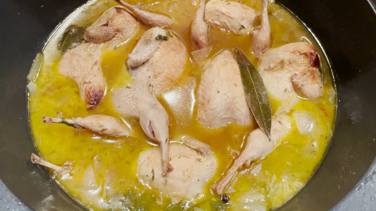 Receta de Codornices encebolladas