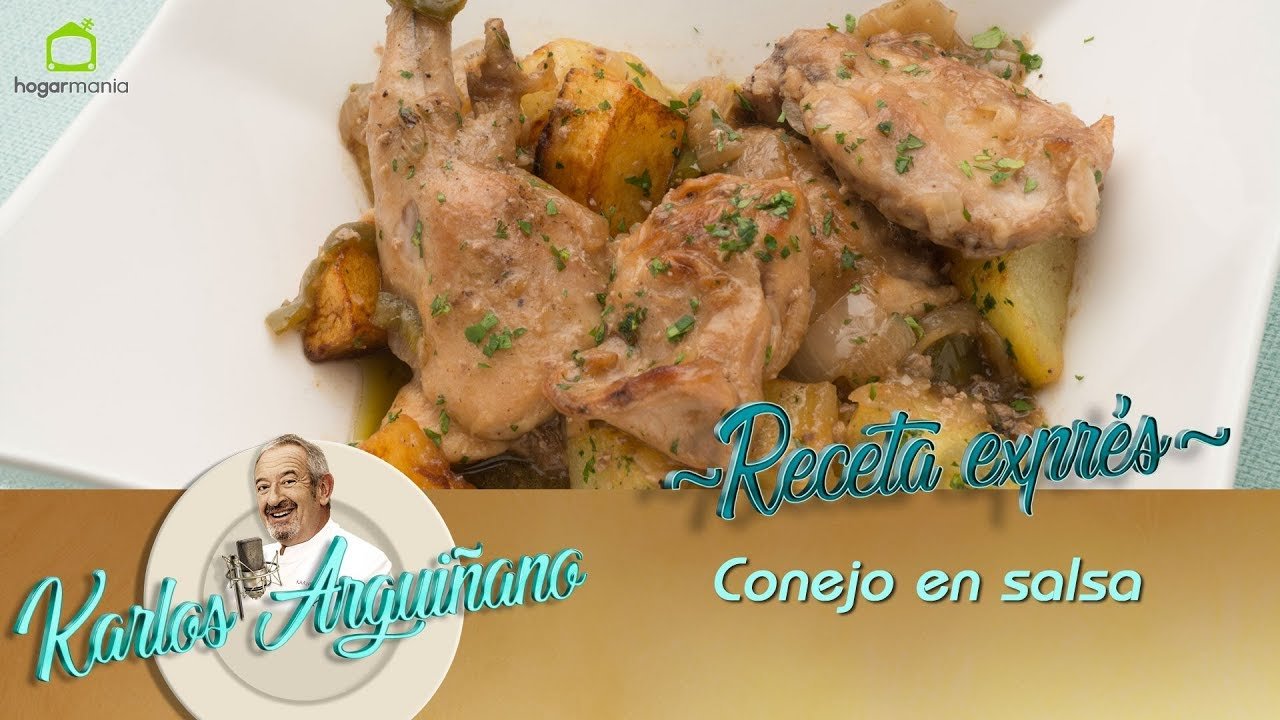 Receta de Conejo en salsa con setas
