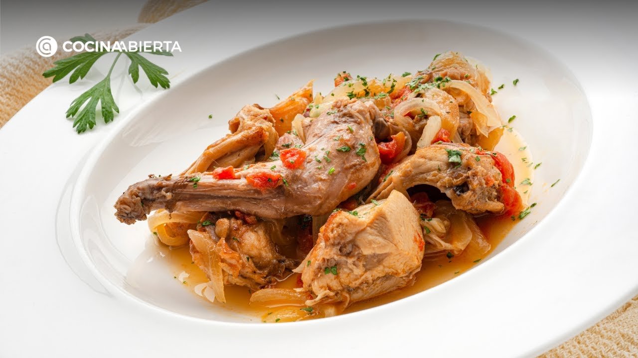 Receta de Conejo encebollado