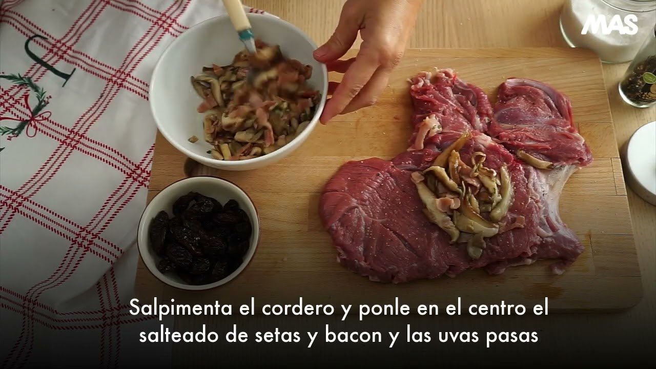 Receta de Cordero relleno al horno