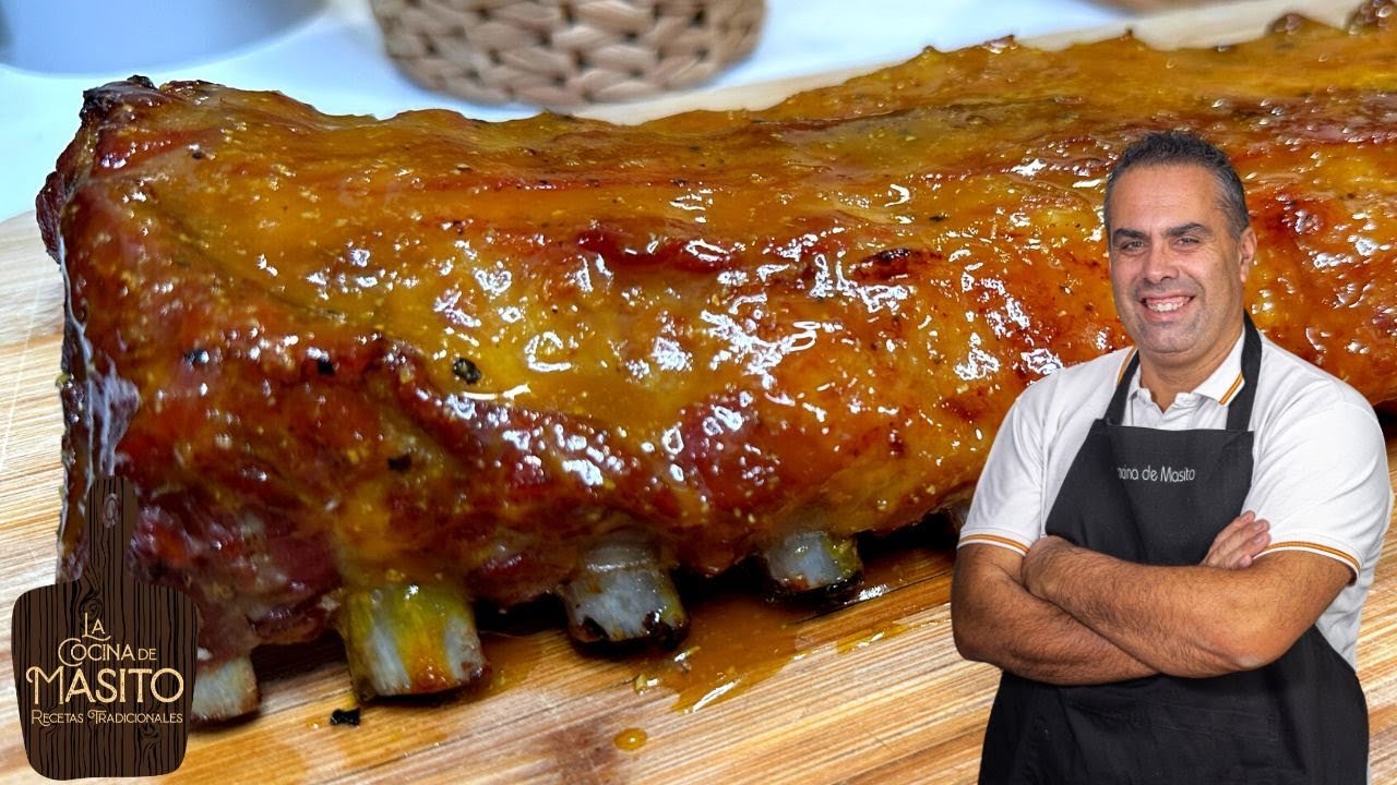 Receta de Costillas de cerdo a la miel y mostaza