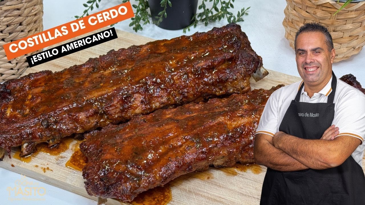 Receta de Costillas de cerdo al horno estilo americano