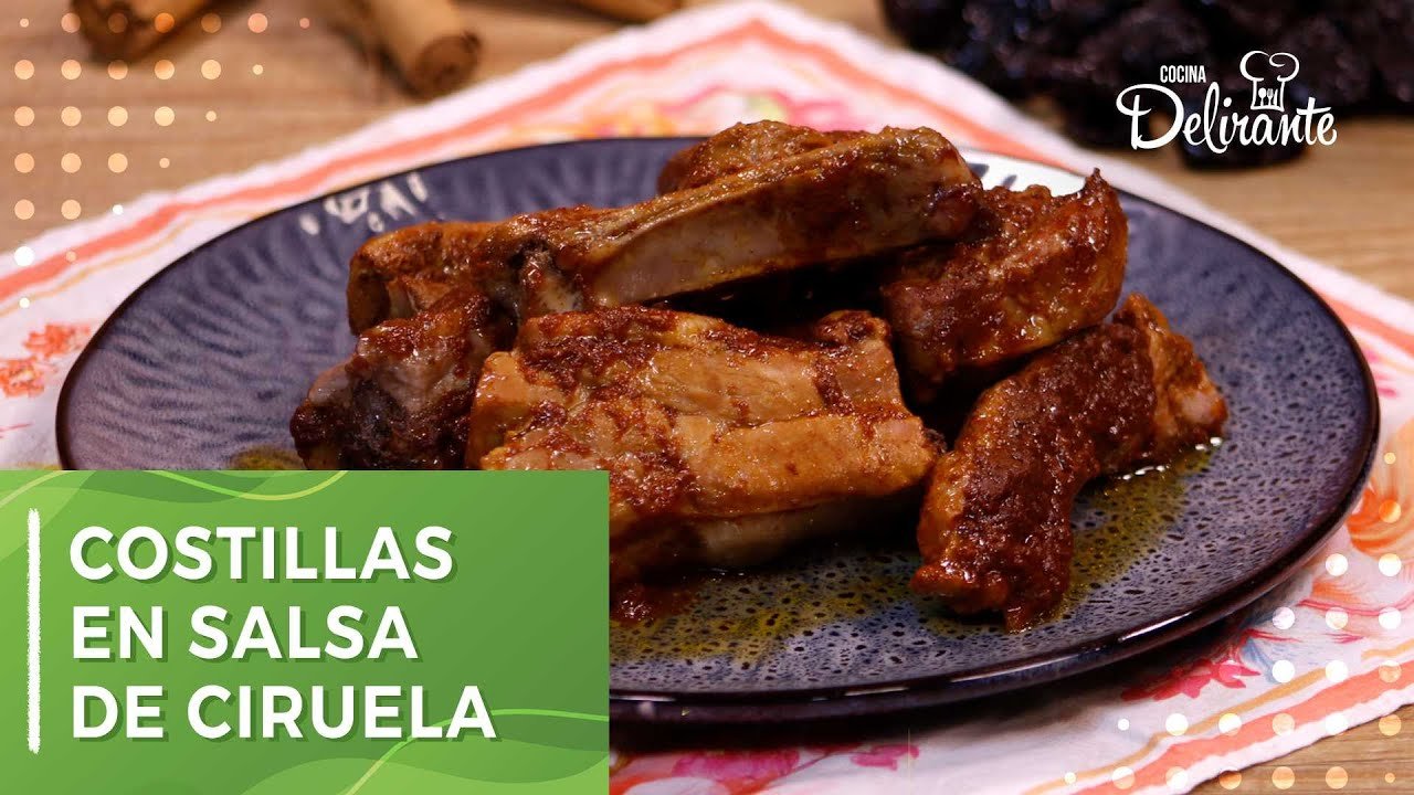 Receta de Costillas en salsa de ciruelas