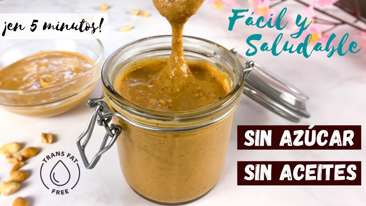 Receta de Crema de cacahuete casera sin azúcar