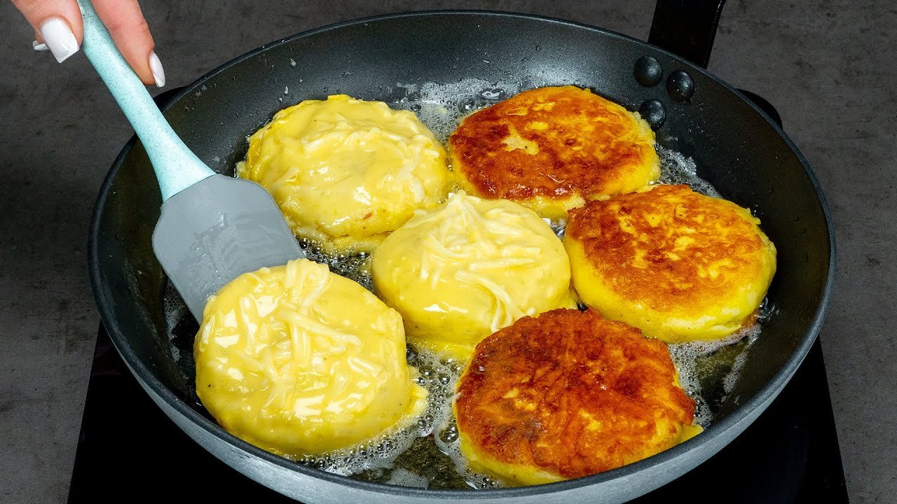 Receta de Crepe de patata con jamón York y queso