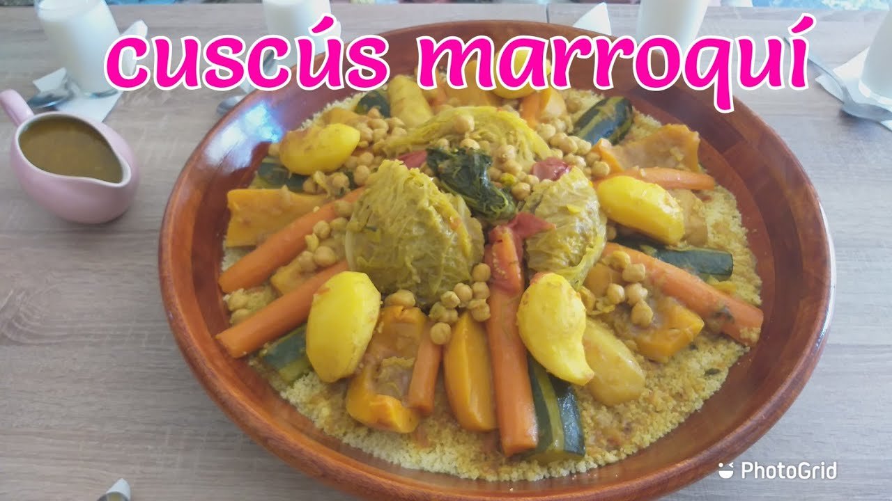 Receta de Cuscús marroquí con verduras