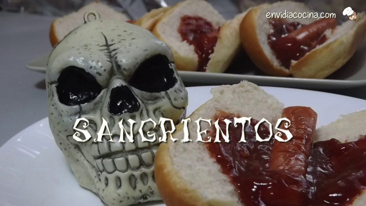 Receta de Dedos de salchicha para Halloween