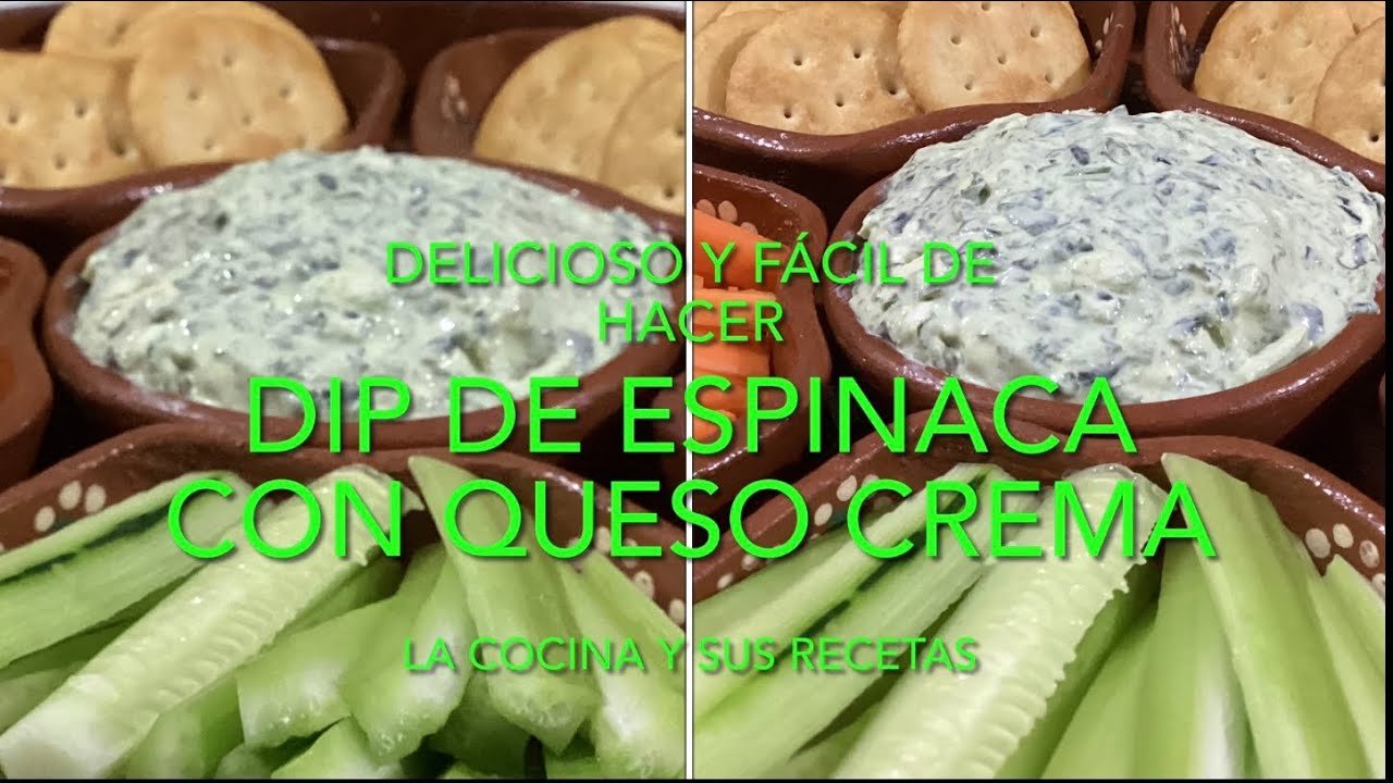 Receta de Dip de espinacas