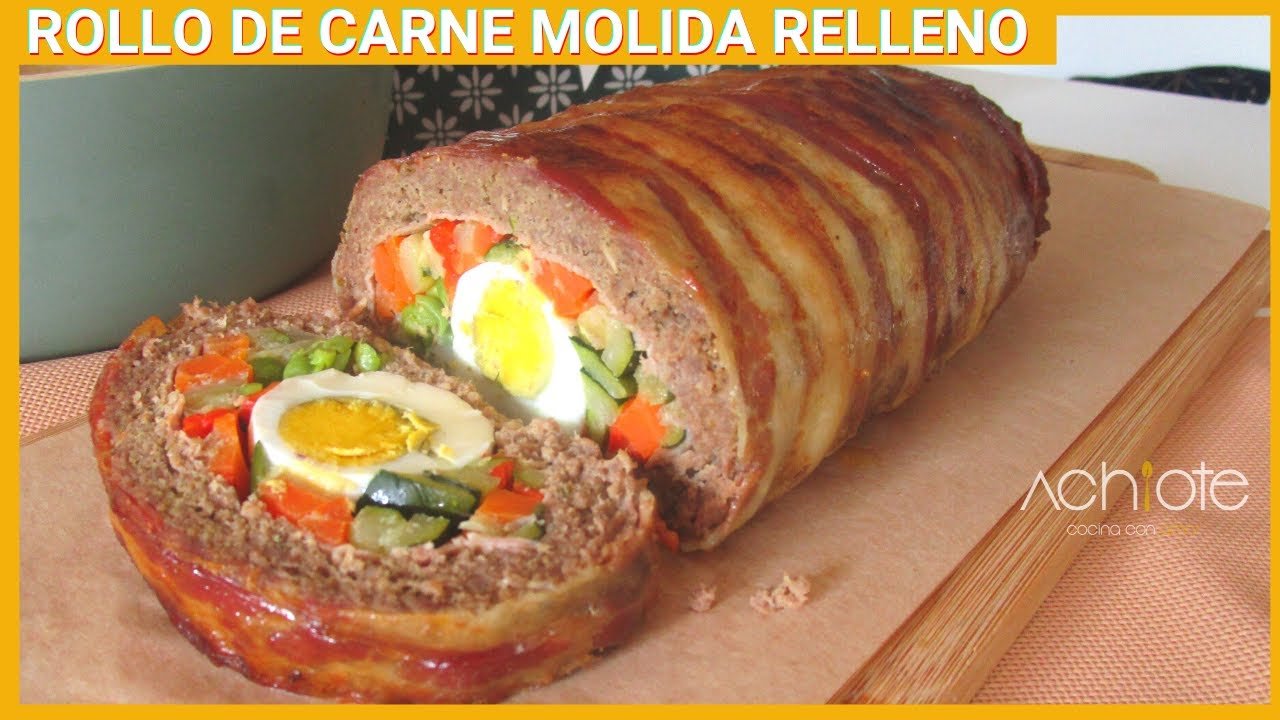 Receta de Enrollado de carne molida al horno