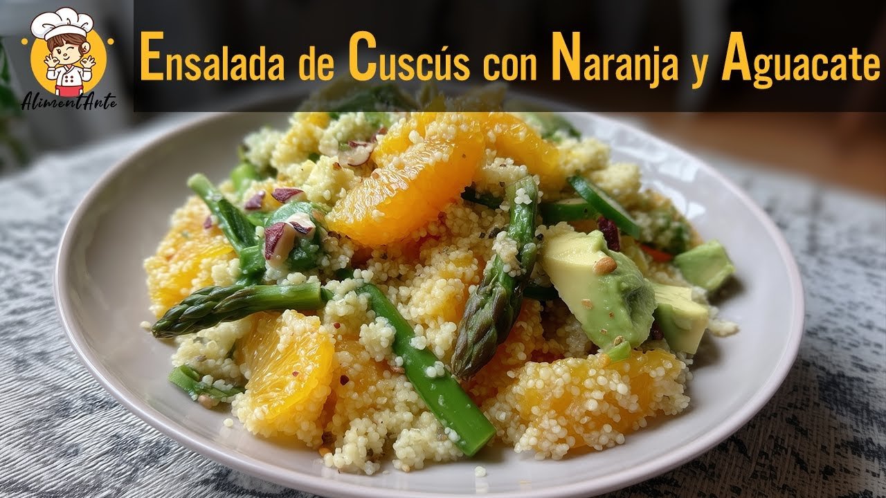 Receta de Ensalada de cuscús y aguacate
