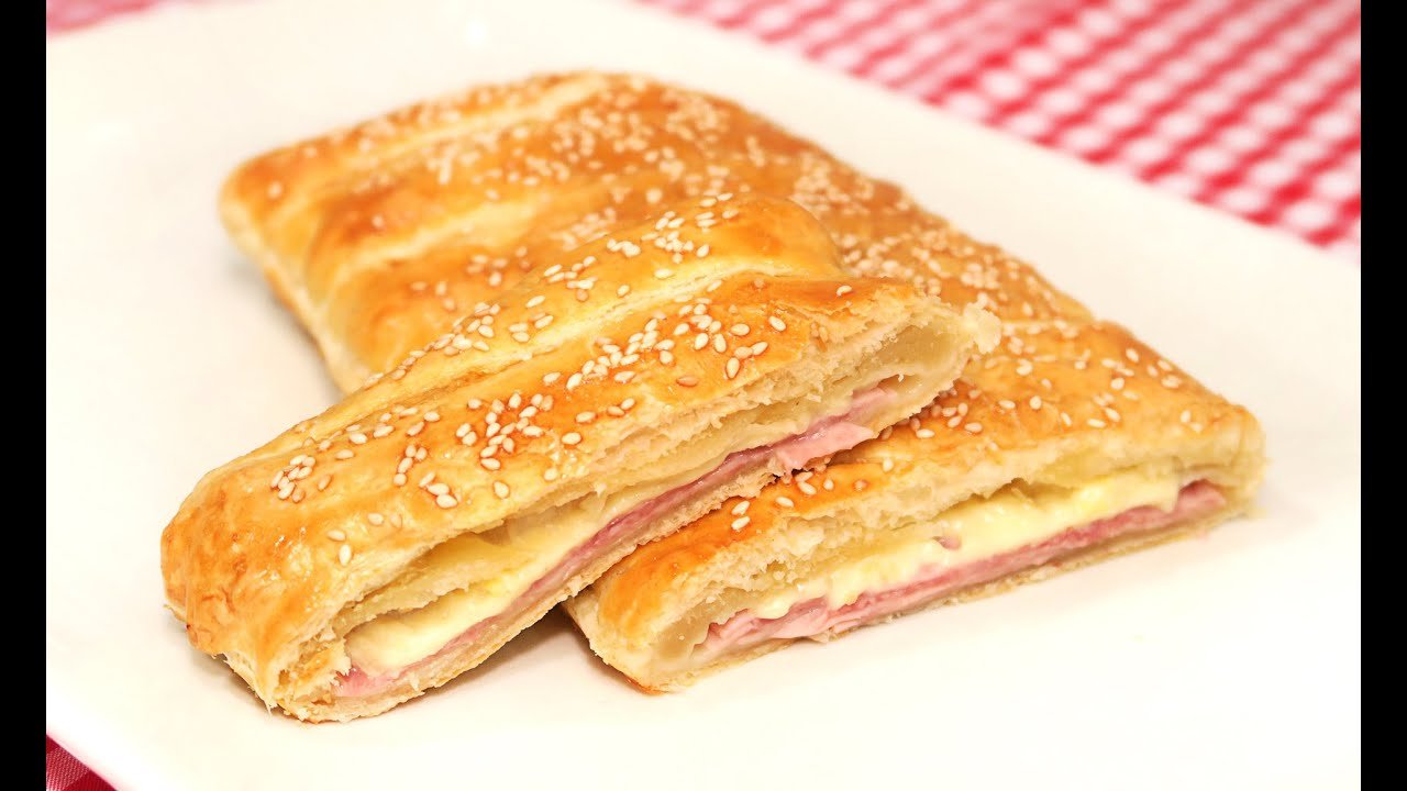 Receta de Espirales de jamon york y queso