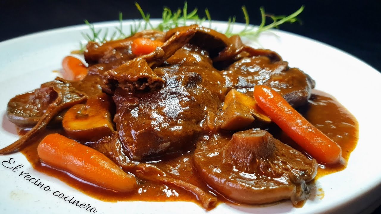 Receta de Estofado de ternera con setas