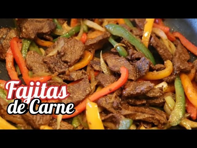 Receta de Fajitas de res a la mexicana