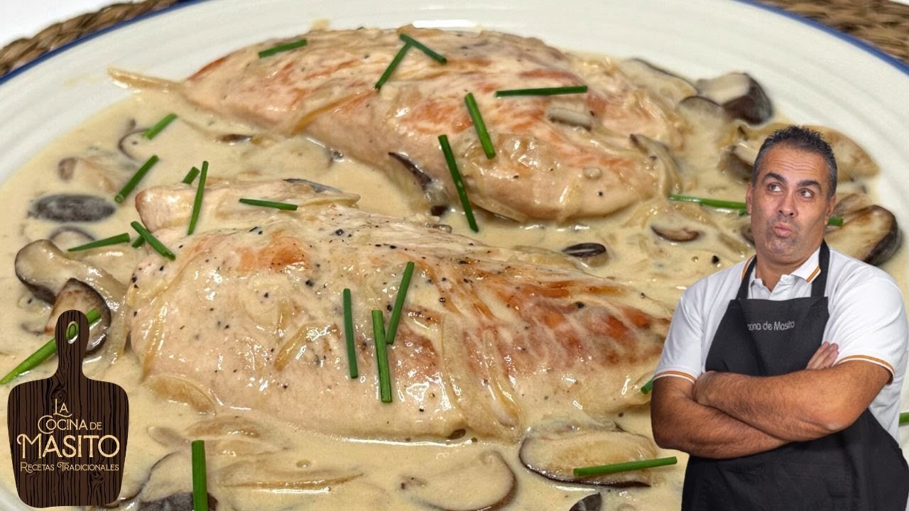 Receta de Filetes de pavo en salsa