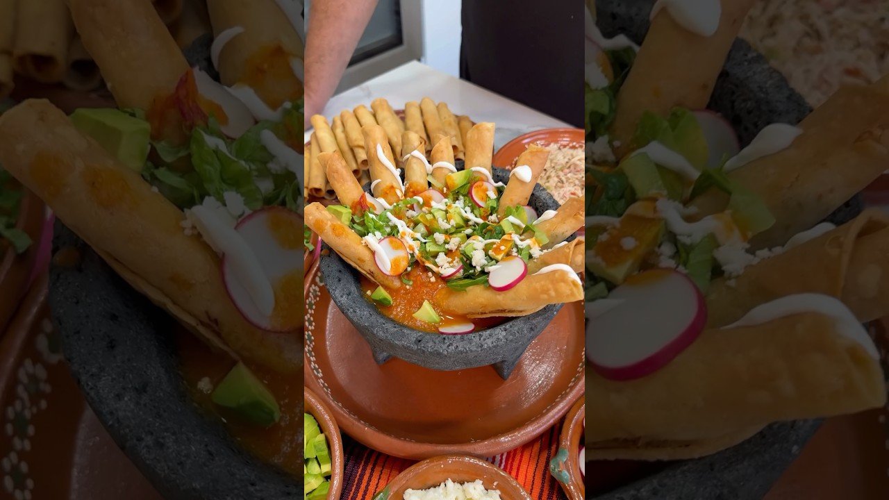 Receta de Flautas de pollo mexicanas