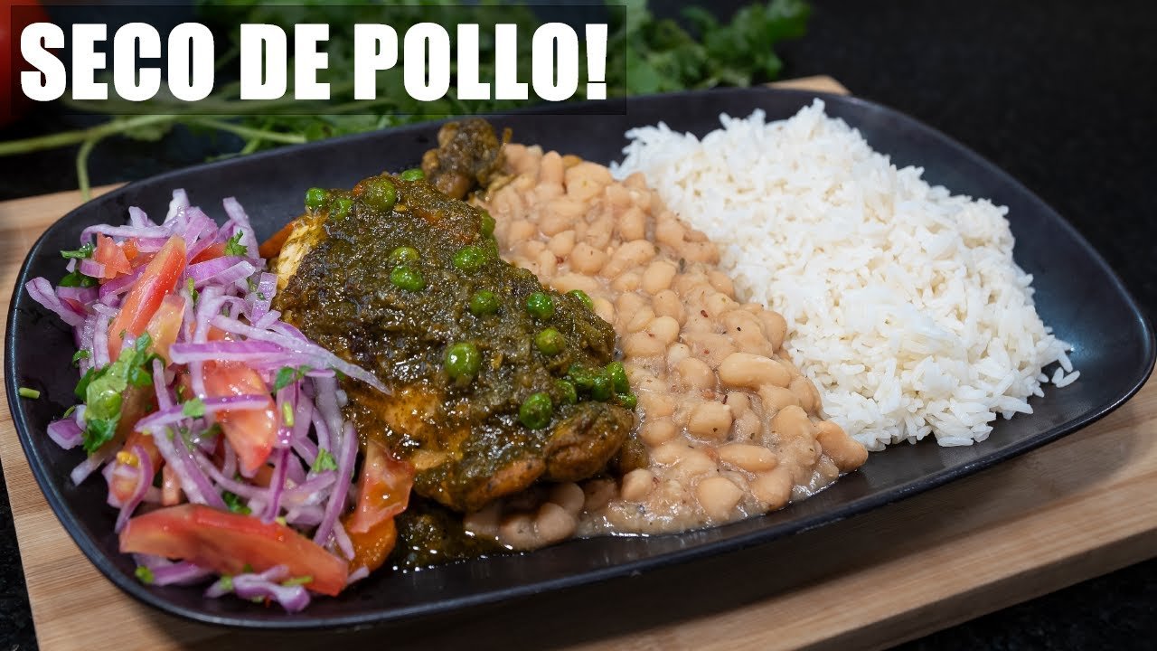Receta de Frejoles con seco de pollo