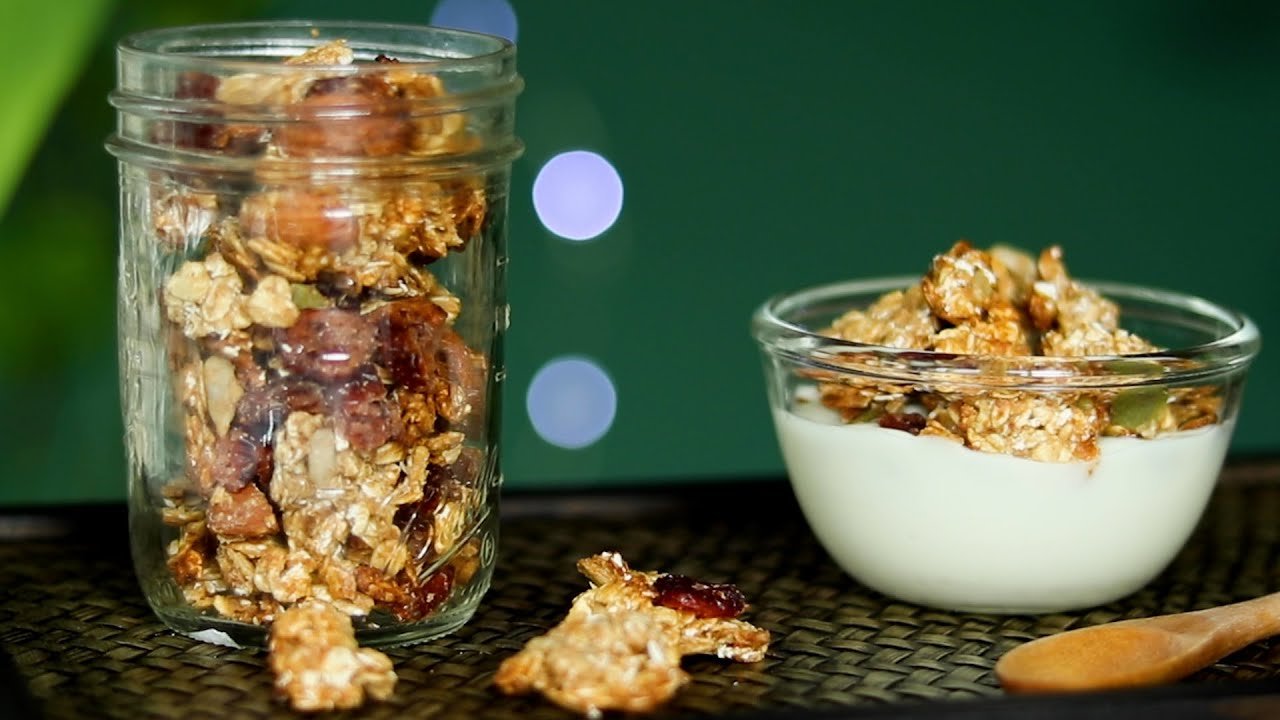 Receta de Granola casera sin azúcar