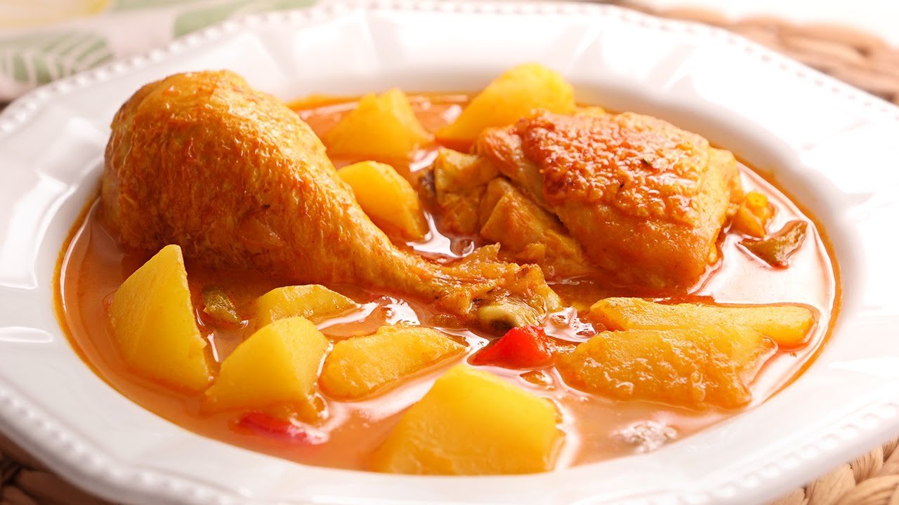 Receta de Guiso de pollo con patatas de la abuela