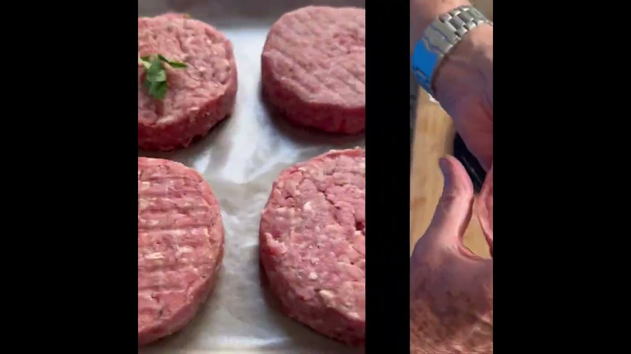 Receta de Hamburguesa rellena de queso azul