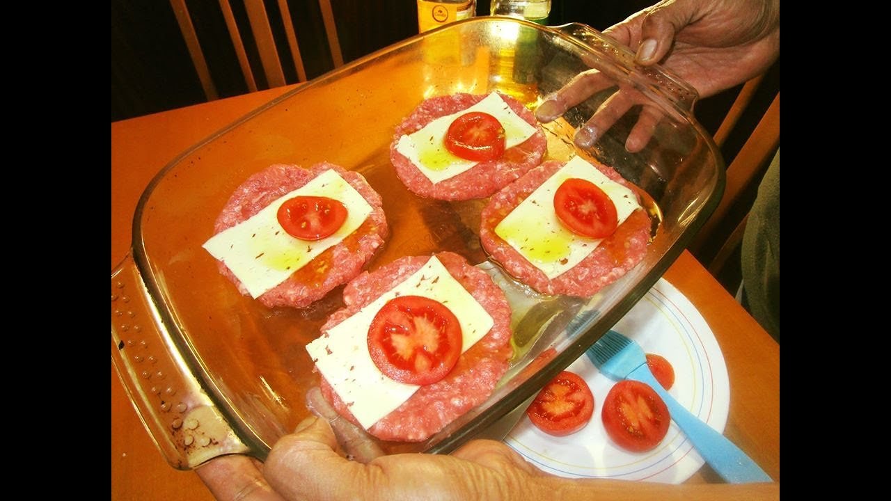 Receta de Hamburguesas al horno con queso