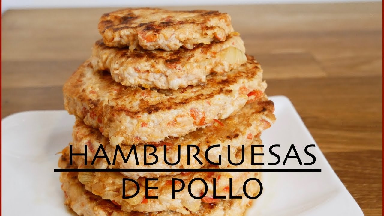 Receta de Hamburguesas de pollo saludables