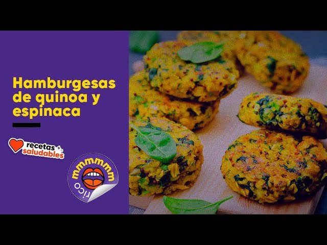Receta de Hamburguesas de quinoa y espinacas