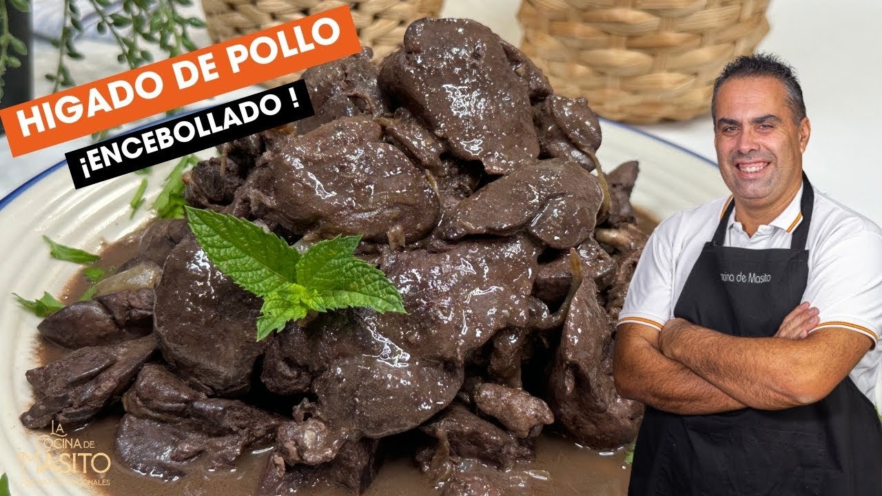 Receta de Higaditos de pollo encebollado