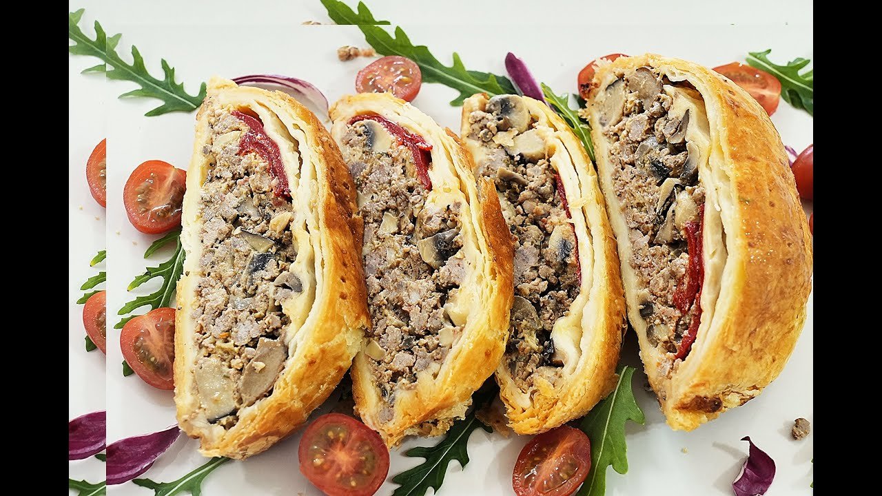 Receta de Hojaldre relleno de carne picada