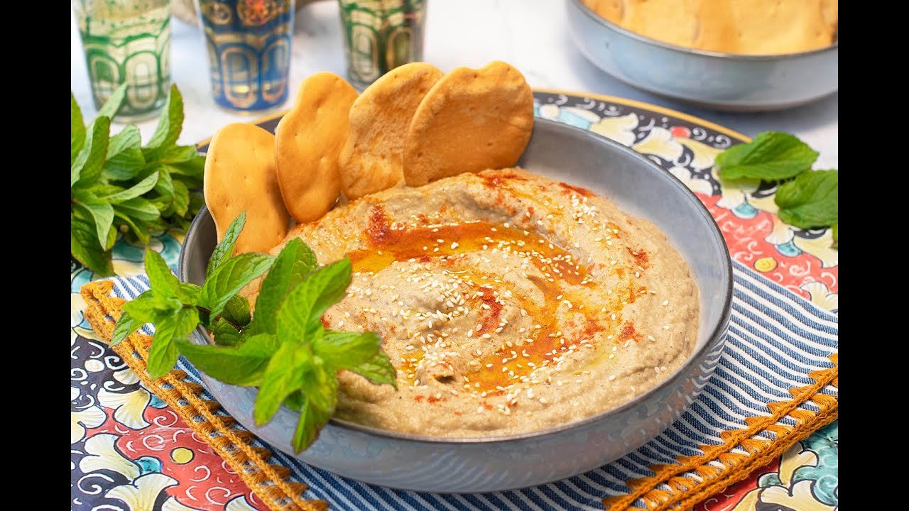 Receta de Hummus de berenjena