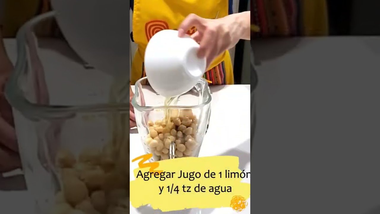 Receta de Hummus sin tahini o tahina