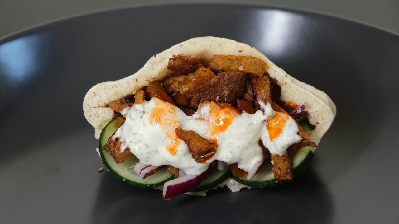 Receta de Kebab vegano con seitán