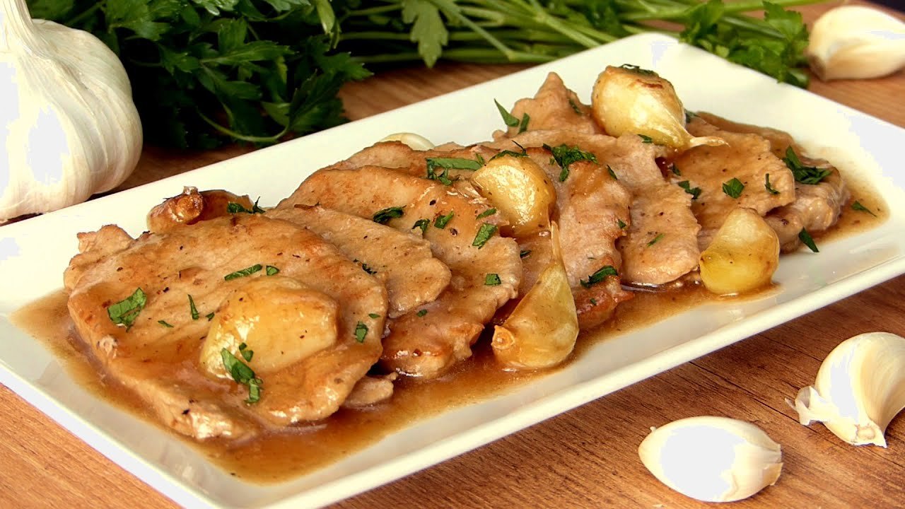 Receta de Lomo al ajillo andaluz