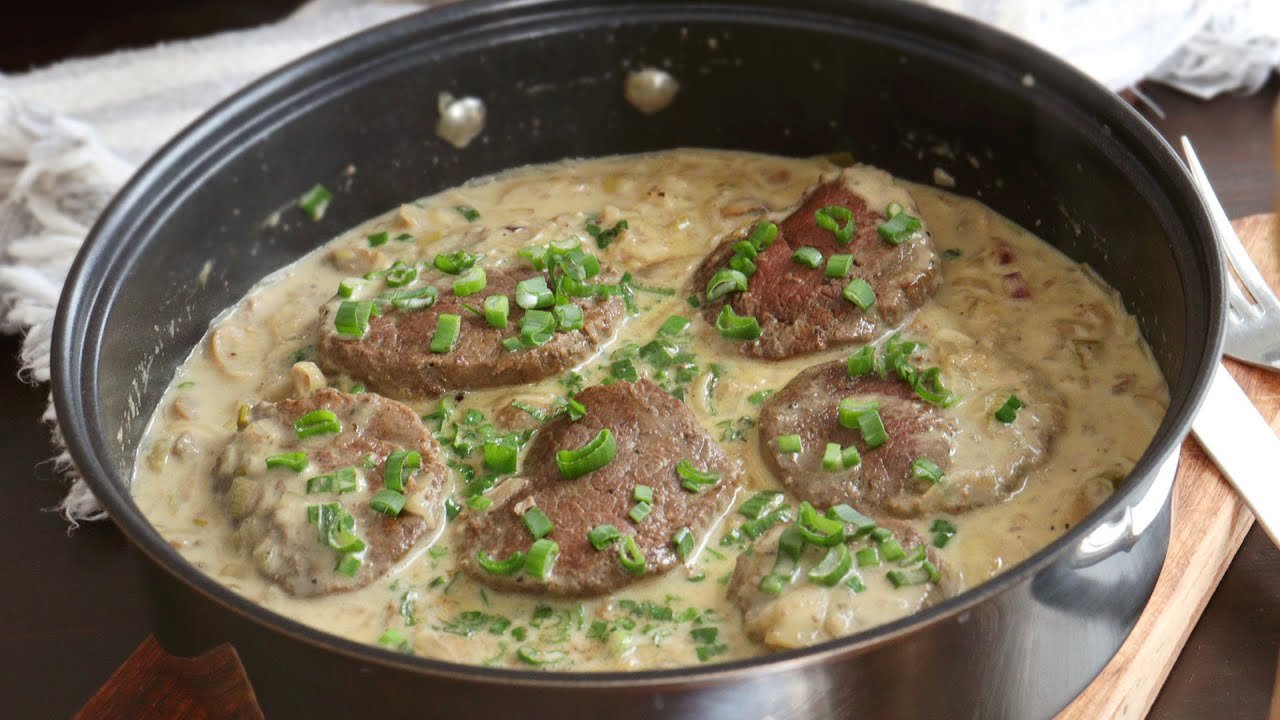 Receta de Lomo al champignon