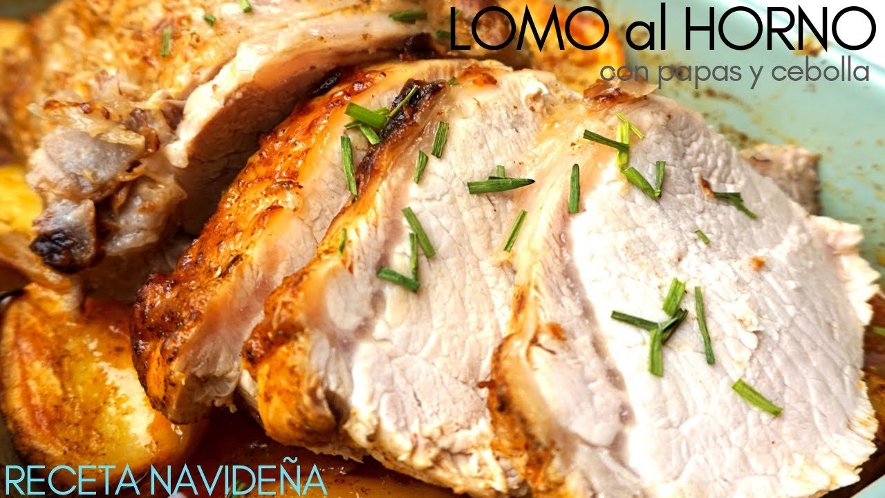 Receta de Lomo al horno con patatas