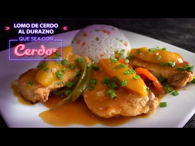 Receta de Lomo de cerdo en salsa de durazno