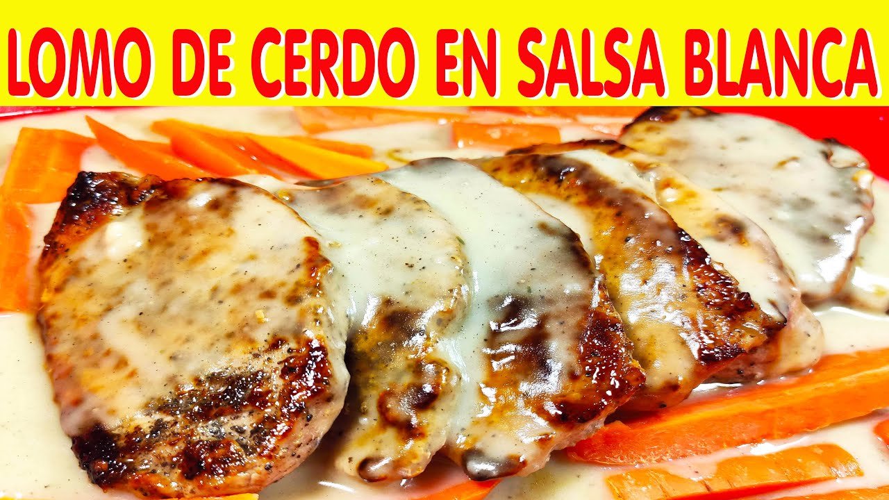 Receta de Lomo en salsa blanca