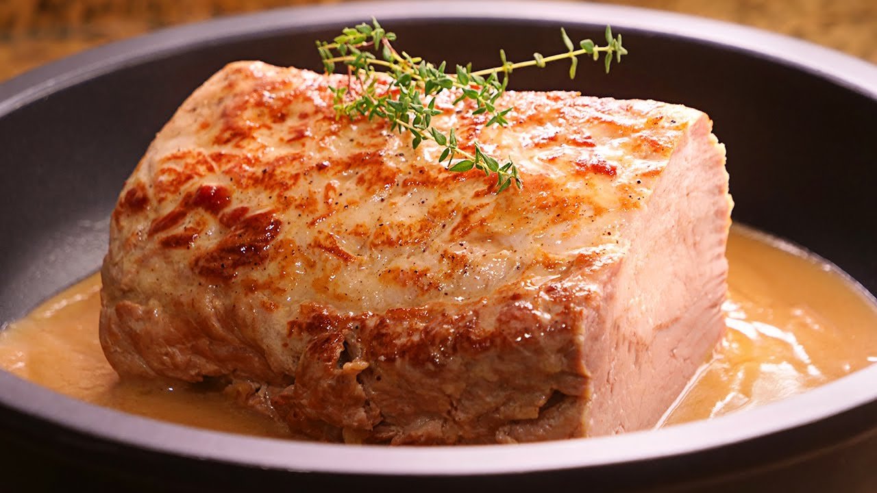 Receta de Lomo en salsa de almendras