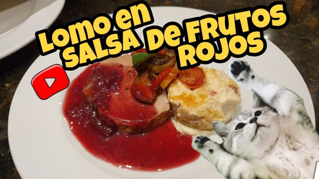 Receta de Lomo en salsa de frutos rojos